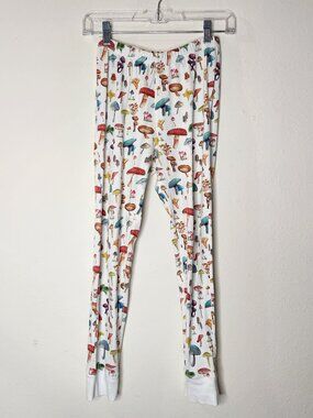 Hart + Land Girls 12 Years Organic Cotton Mushroom Pajama Legging Pants